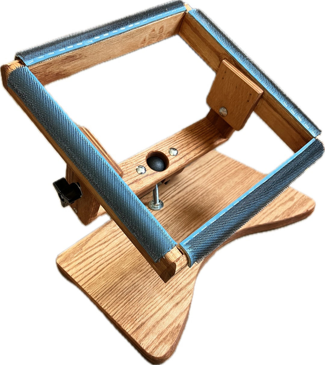 STAINED Swivel Rug Hooking Lap Frame 10x10 Inside Hooking Area Etsy