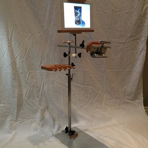 Stainless Steel Floor Stand with Tablet/Pattern Holder