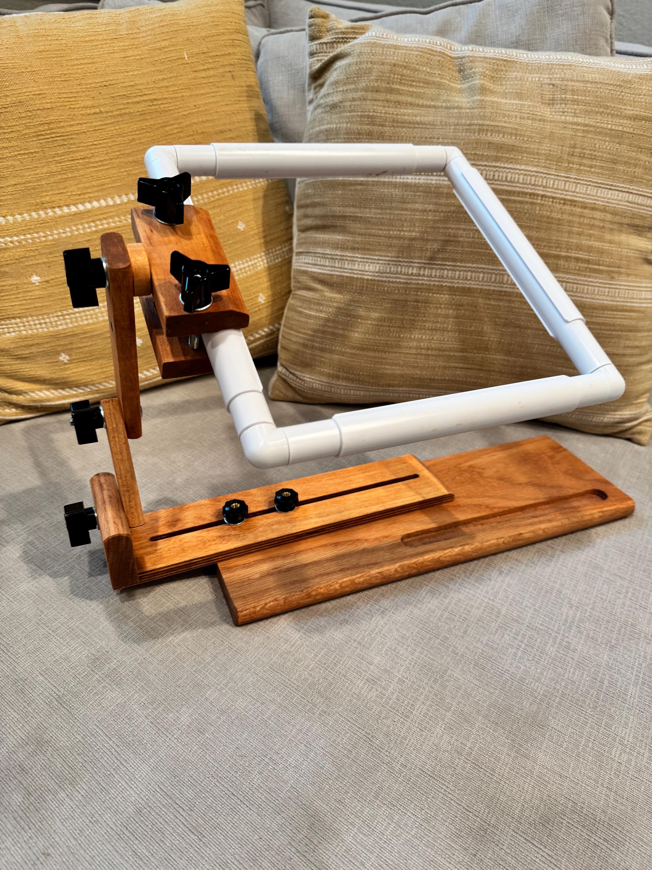 ZFCL A | K's Creations Stained Adjustable Z-frame Lap Frame