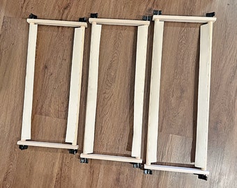K's Creations Large Stitcher's Pack of Needlework Scroll Frames | Holds Needlepoint, Cross Stitch, Embroidery, Quilting