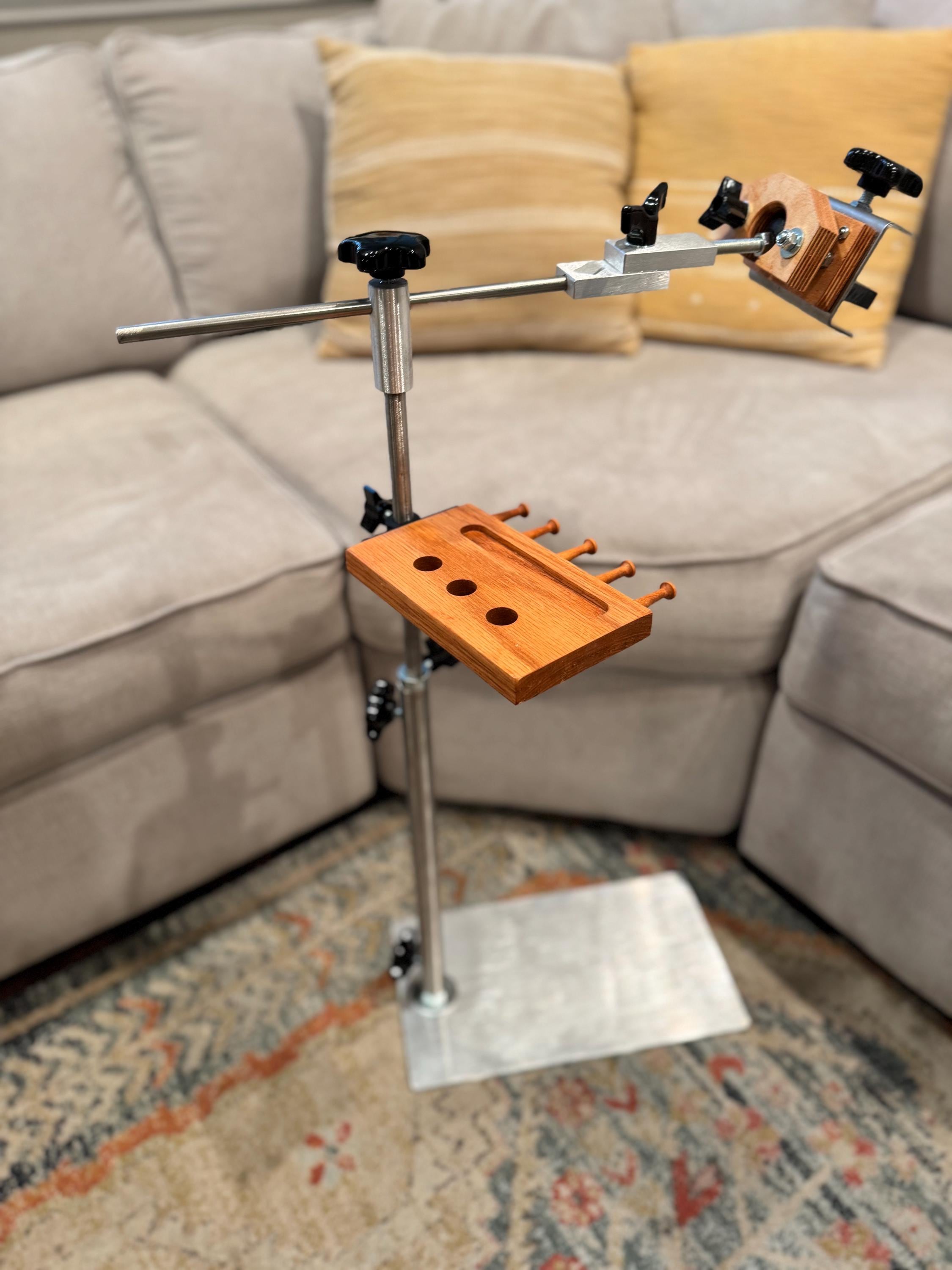 K's Creations Metal Needlework Floor Stand with FREE TRAVEL BASE!