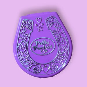 Vintage Polly Pocket Pony Ridin&#39; Show Riding Horse Compact 1994 Bird Toys Compact Only