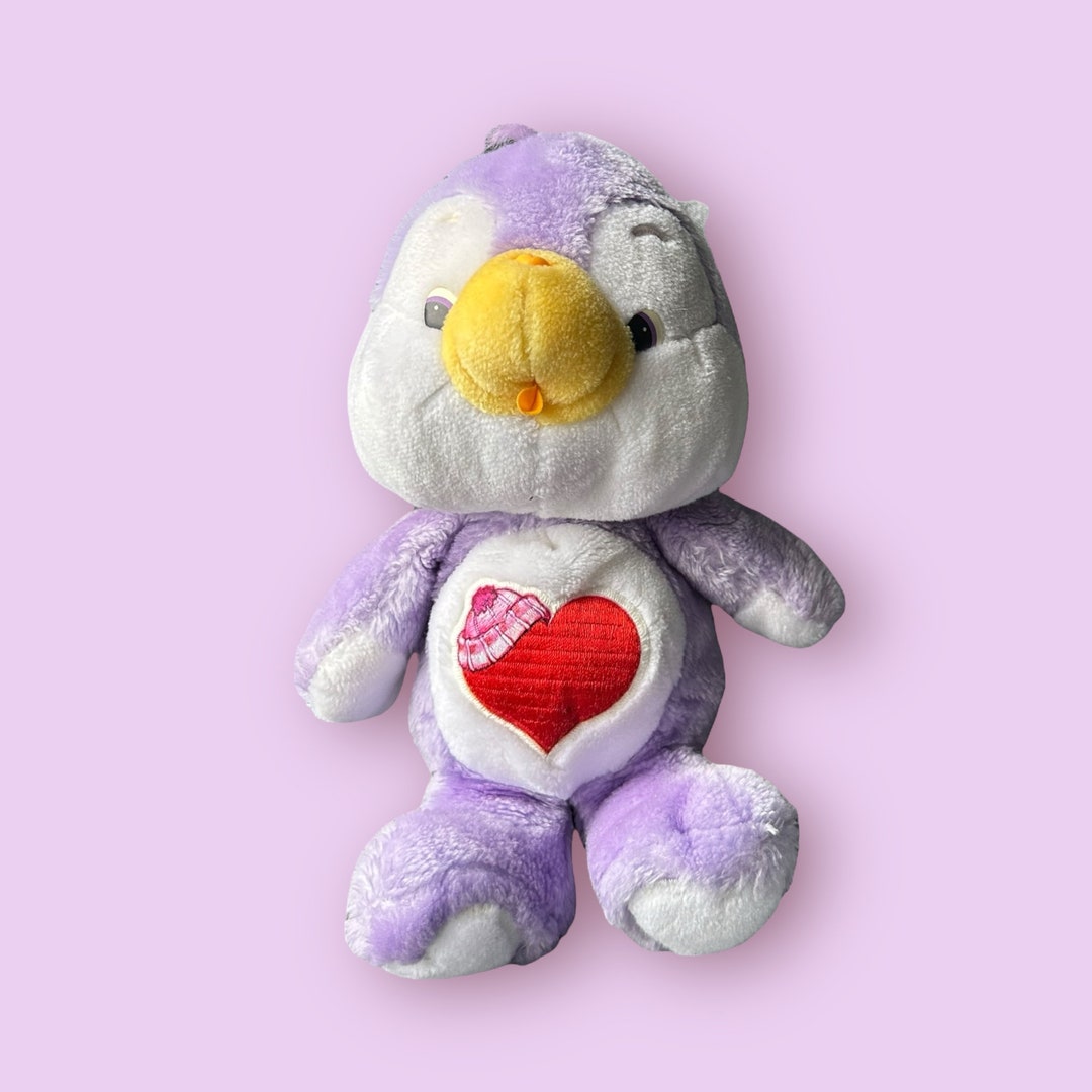 Cozy Heart Penguin 2x3 Inch Refrigerator / Locker Magnet - Care Bears 80's Retro Style