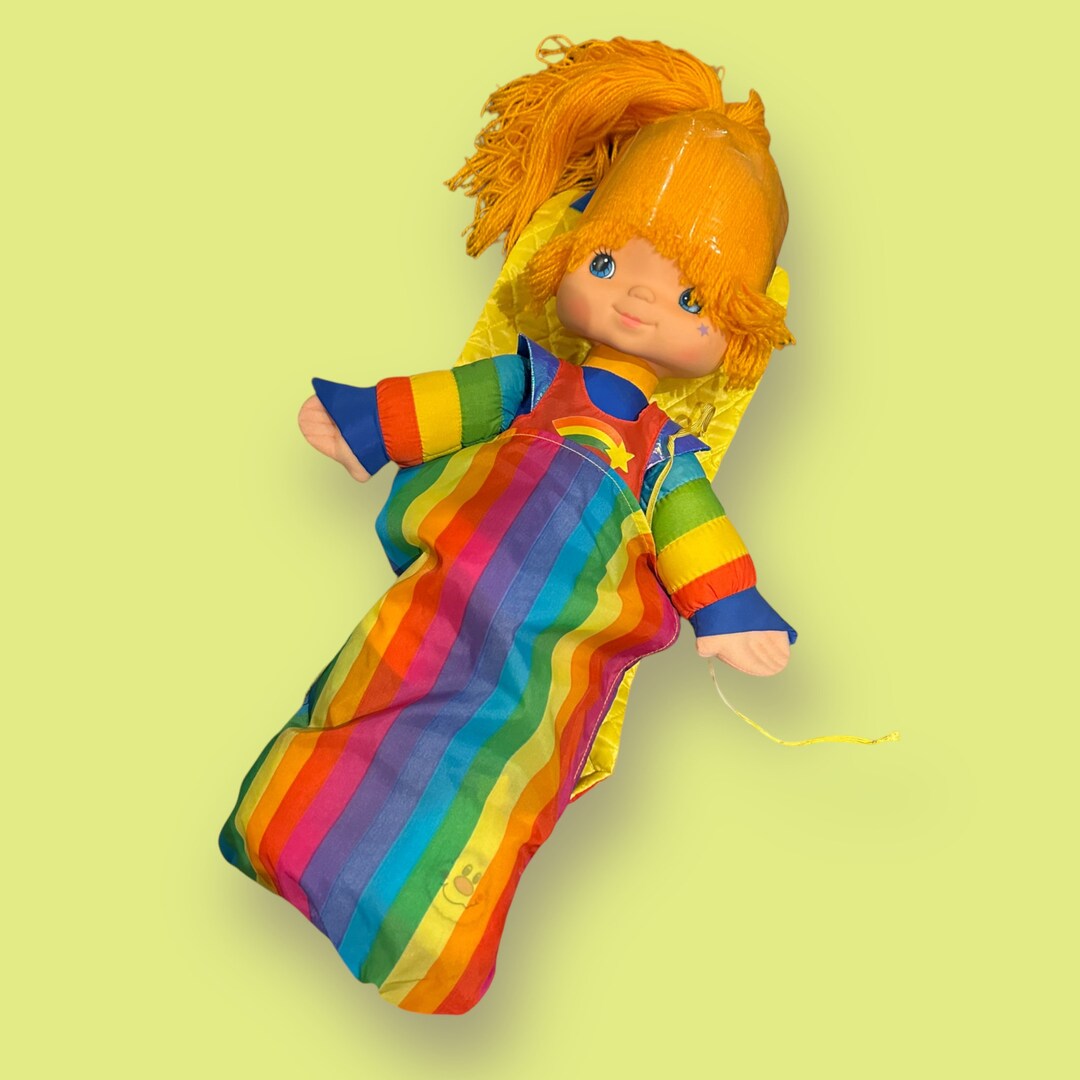 Vintage 1983 21 Rainbow Brite Doll Sleeping Bag Etsy Vintage 1983 21 rainbow brite doll sleeping bag etsy