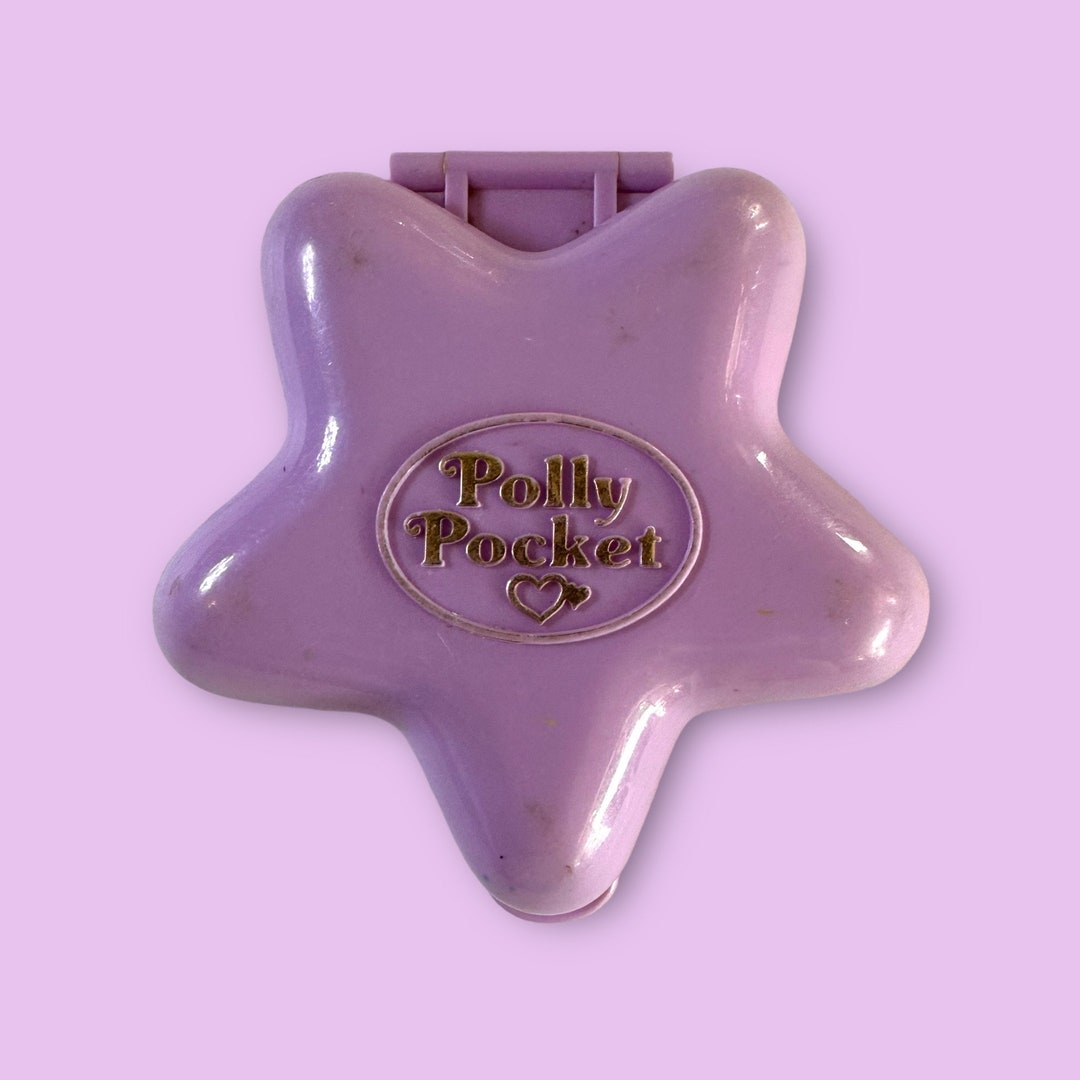 Vintage 1992 Polly Pocket Purple Star Compact Fantasy Village Etsy