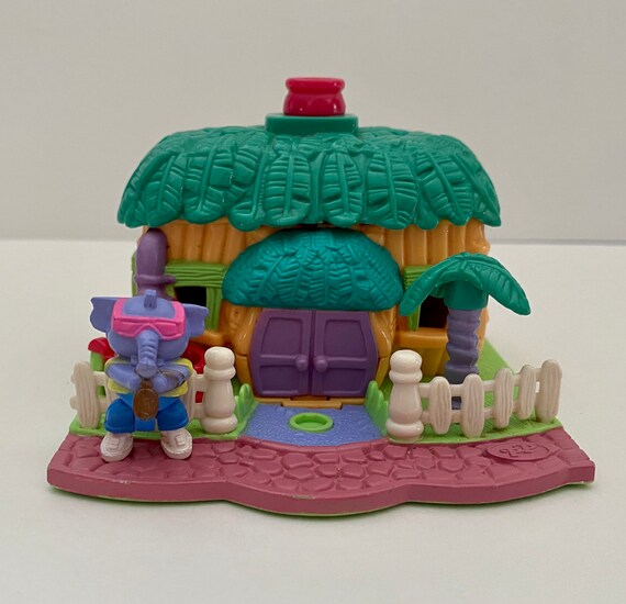 Buy Vintage 1994 Polly Pocket Elephant House Animal Wonderland