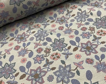 Tissu de sueur « Toison alpine"Fleurs