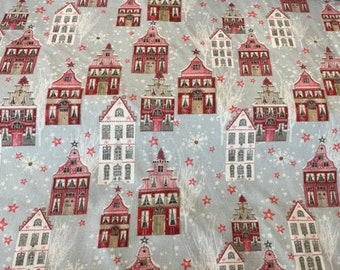 Christmas fabric cotton "Christmas Village"