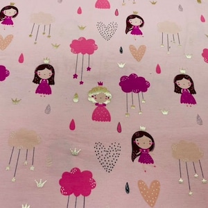 Shirt fabric “girls” pink