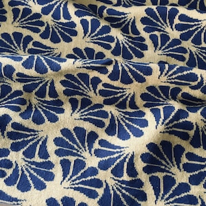 Knitting fabric &quot;flowers&quot; organic cotton