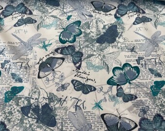 Tissu sweat "Papillon"