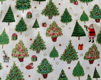 Christmas fabric "Merry Christmas"