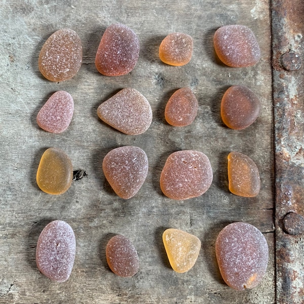 Amber Sea Glass