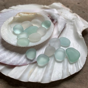 Aqua & White Sea Glass Mix