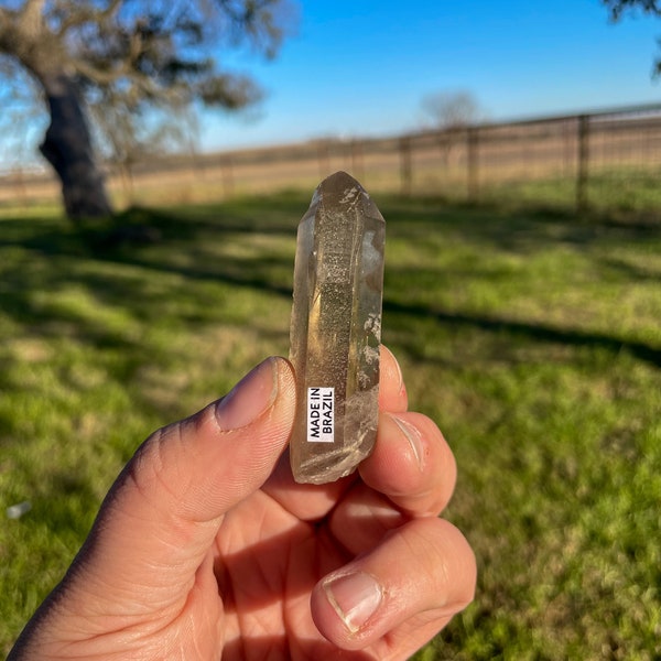 Brazilian Smokey Lemurian/ Smokey Lemurian Specimen / Smokey Lemurian /Lemurian Crystal/  Crystal / Metaphysical / Crystal Healing