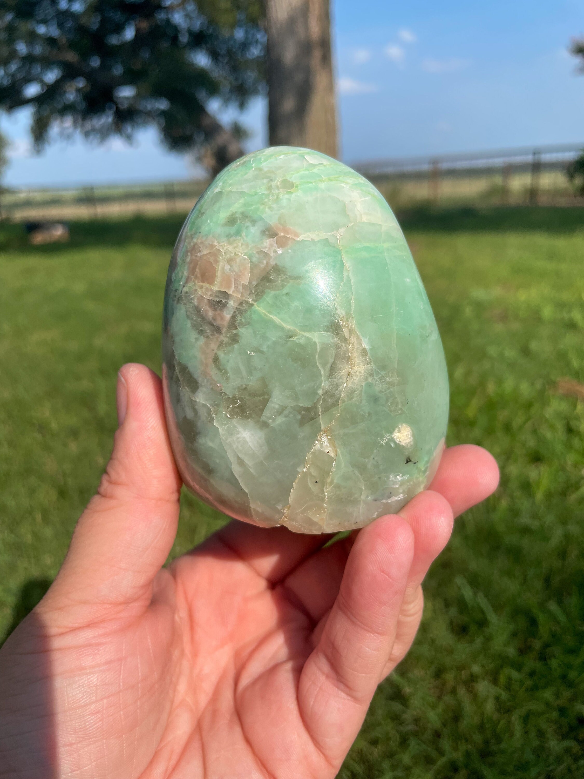 Green Moonstone Freeform/ Green Moonstone/ Garnierite / Etsy