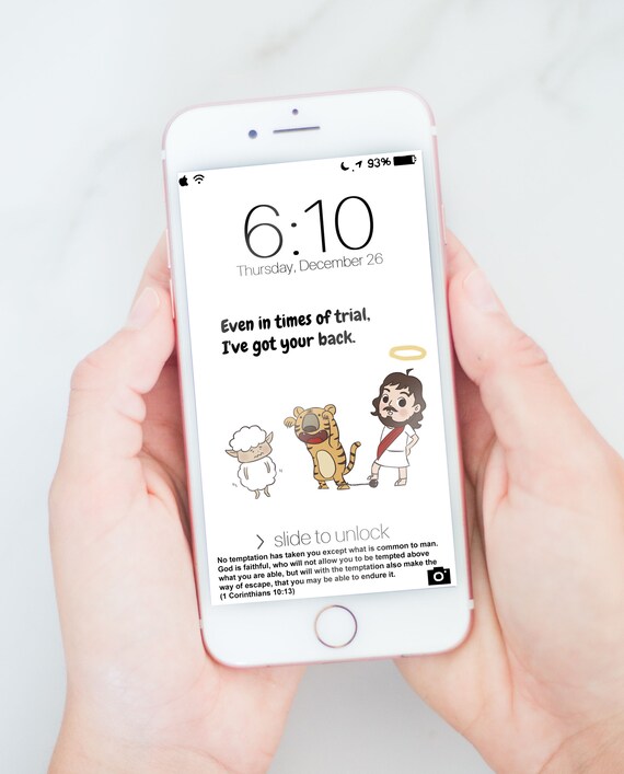 He Will Provide A Way Out Bible Verse Cartoon Illustration Etsy