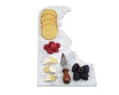 Delaware Marble Cheese Board, Serving Tray, or Cutting Board- Personalized with Laser Engraving