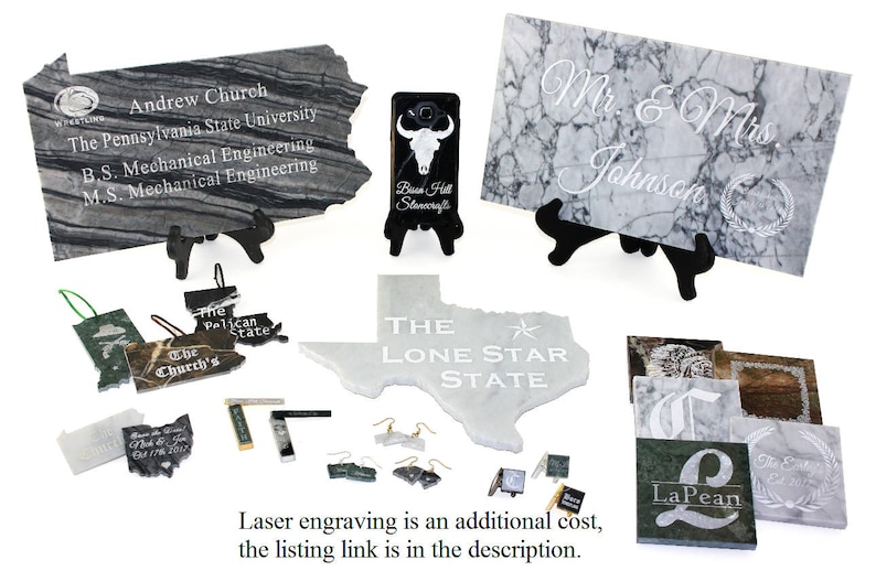 Square Rainforest Green Marble Stone Coasters Personalized Etsy