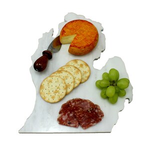 Michigan Marble Cheese Board, Serving Tray, or Cutting Board- Personalized with Laser Engraving