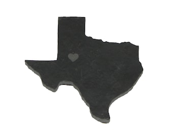 Texas Slate Fridge Magnet- Personalized with Laser Engraving