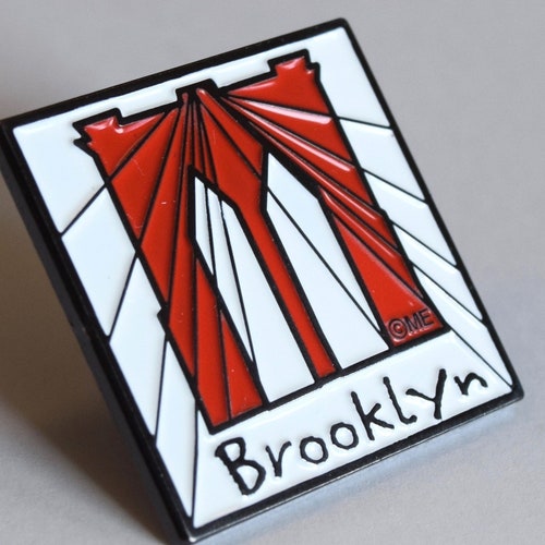 NYC New York City Enamel Lapel Pin Etsy