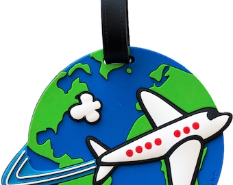 Fun kids Luggage Airplane Tag Heavy Duty Bag Tag