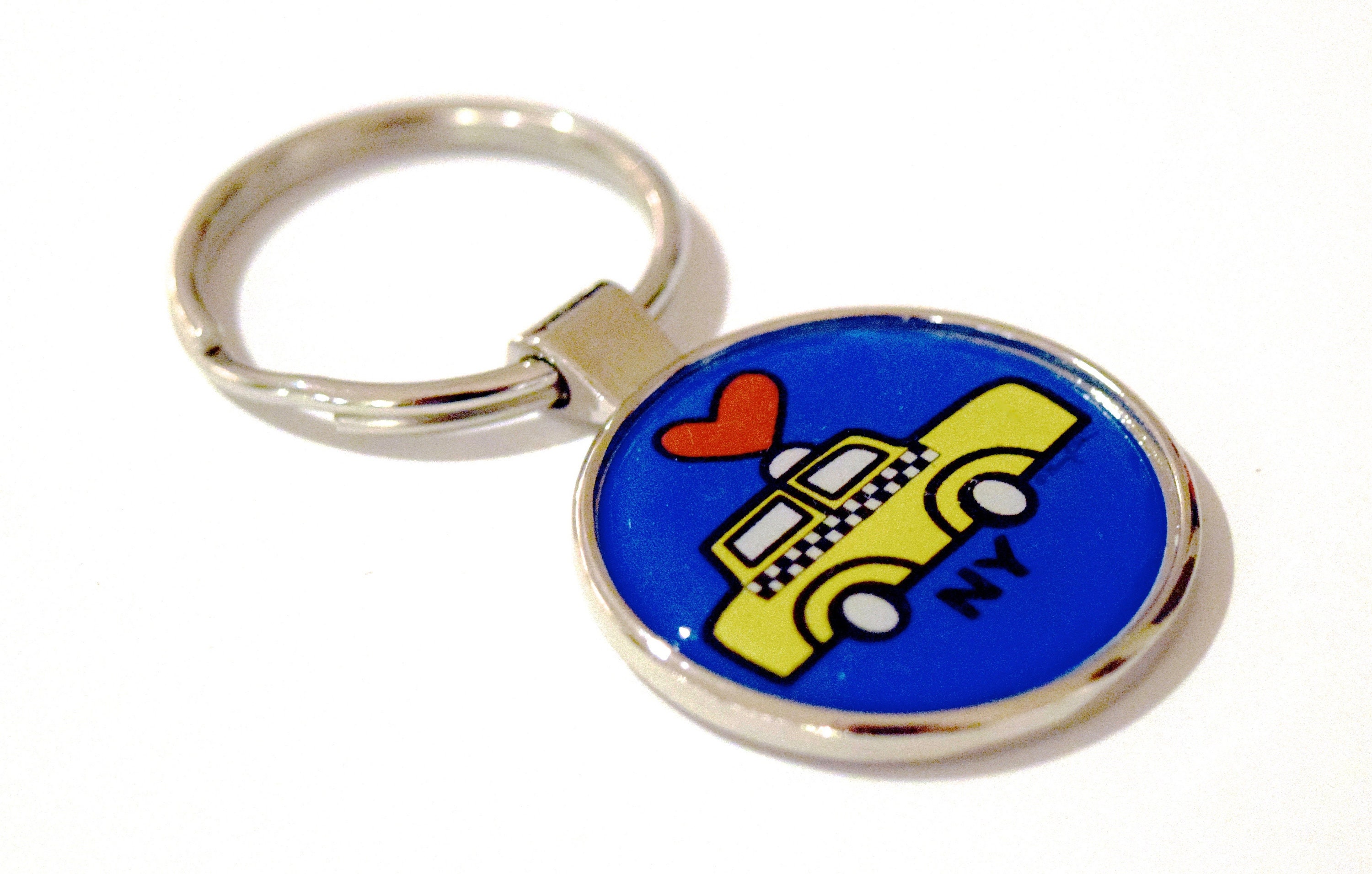 Etsy Taxi Cab Keychain -