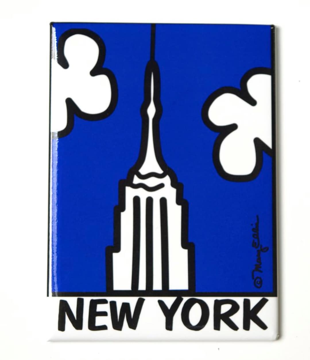 New York Empire State Building NYC Refrigerator Etsy
