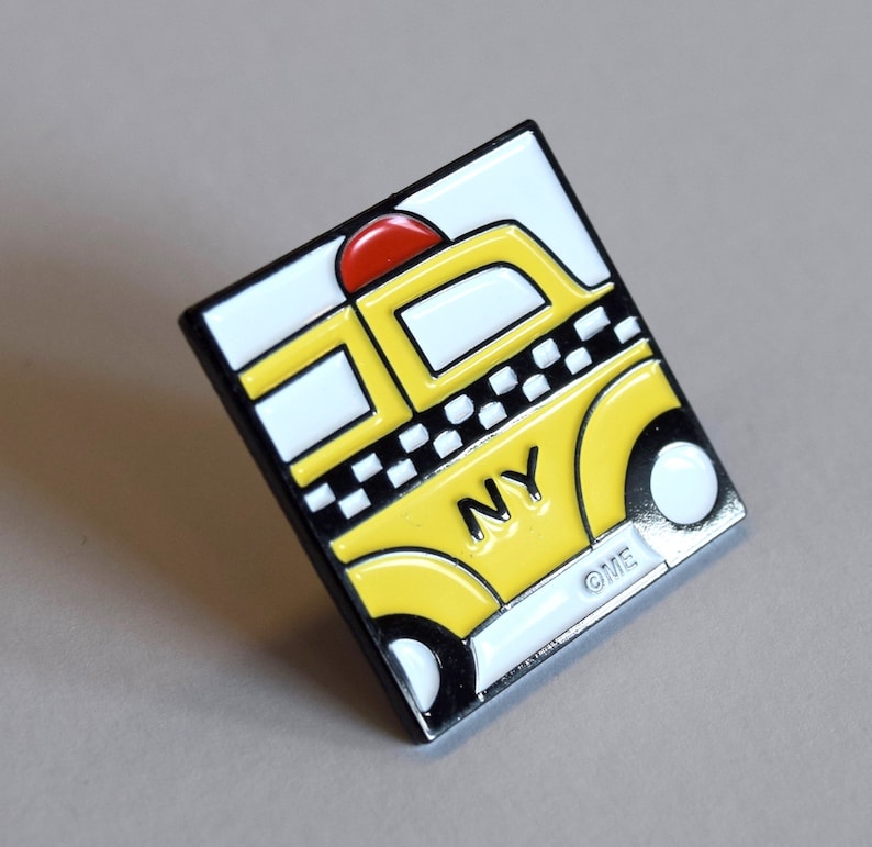 New York Pin Enamel Pin NYC Taxi Cab Lapel Pin 1 Fun Etsy France