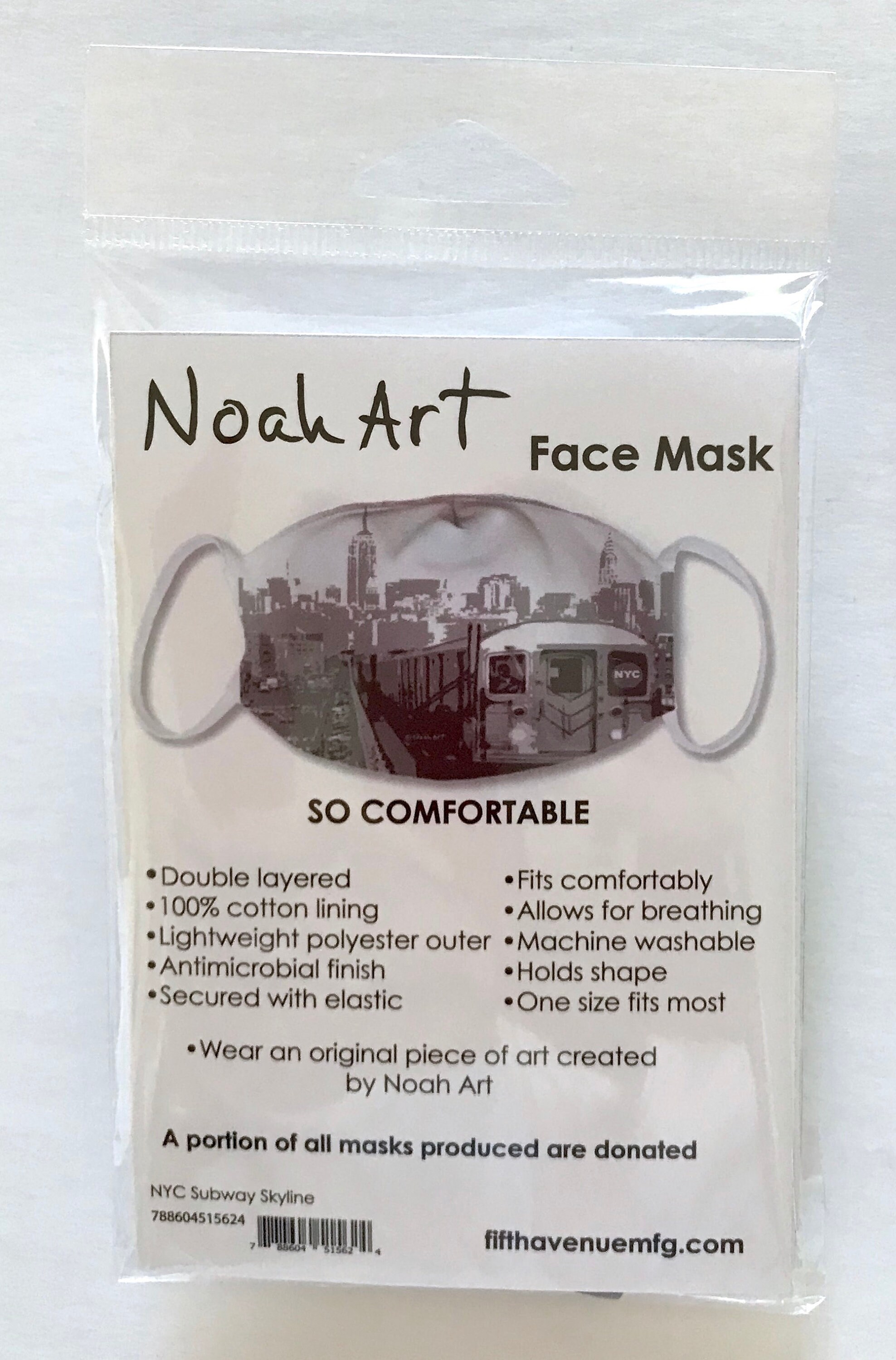 Pair of 2 New York Face Masks NYC Subway Skyline Super Etsy