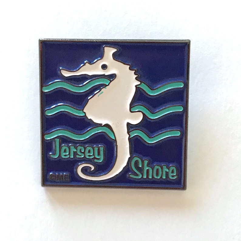 New Jersey Shore Seahorse Pin Enamel Pin New Jersey Souvenir Etsy