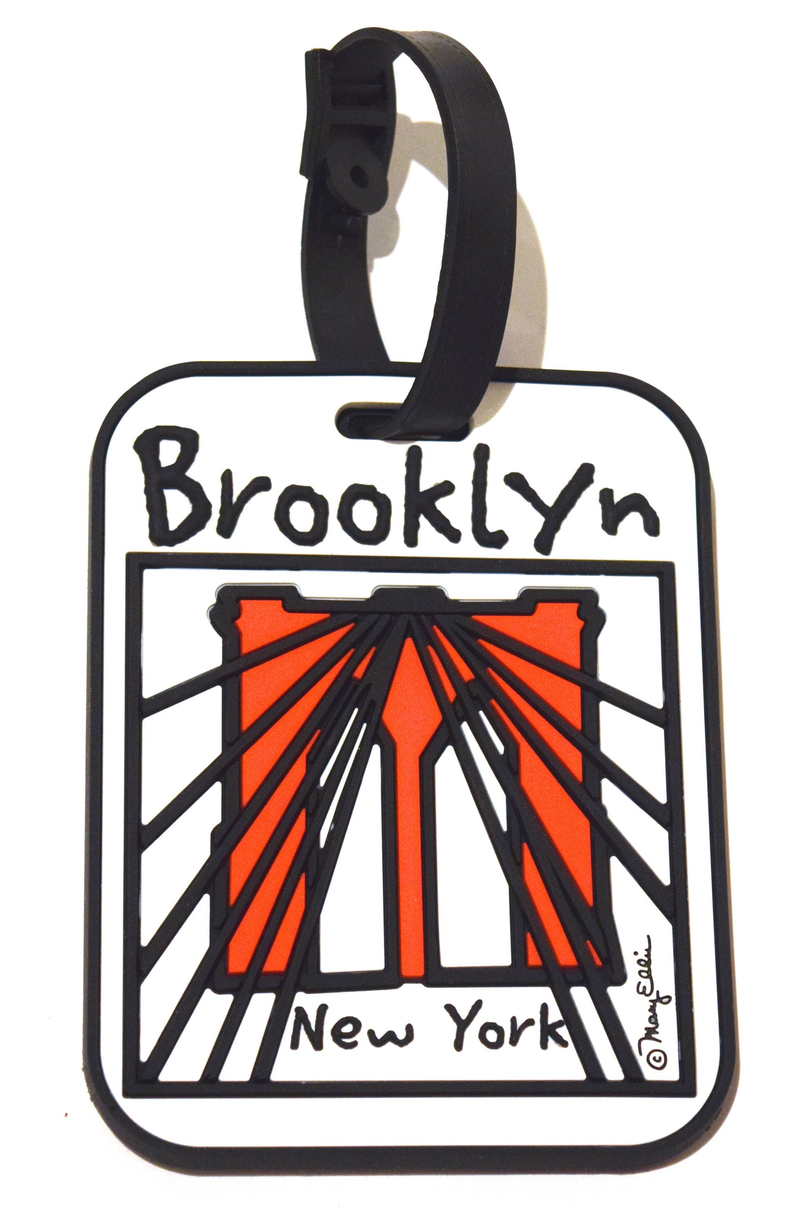 Brooklyn New York Luggage Tag Brooklyn Bridge Bag Tag Heavy Etsy