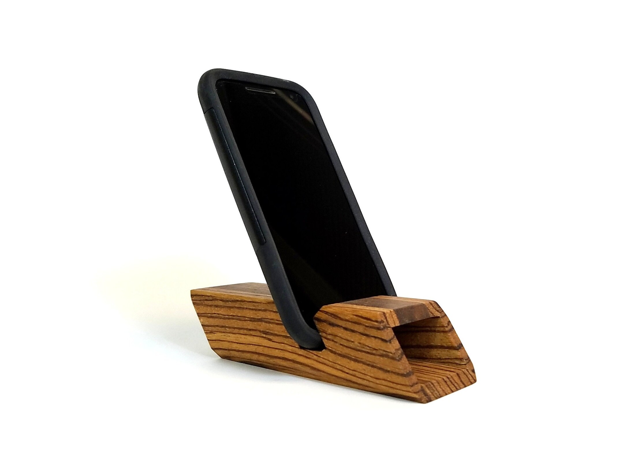 Phone Stand Amplifier Speaker and Dock System in Zebrawood & Etsy