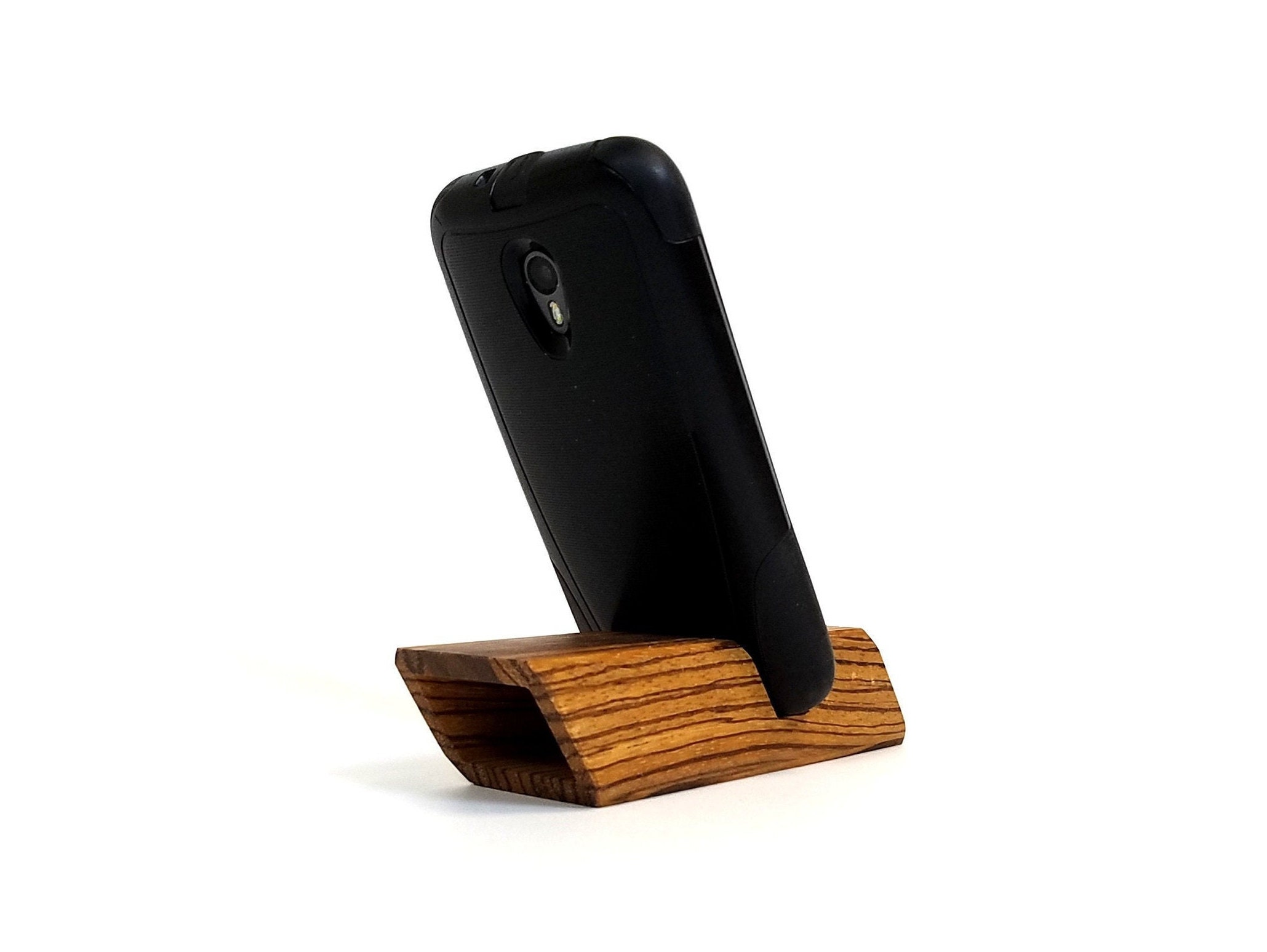 Phone Stand Amplifier Speaker and Dock System in Zebrawood & Etsy
