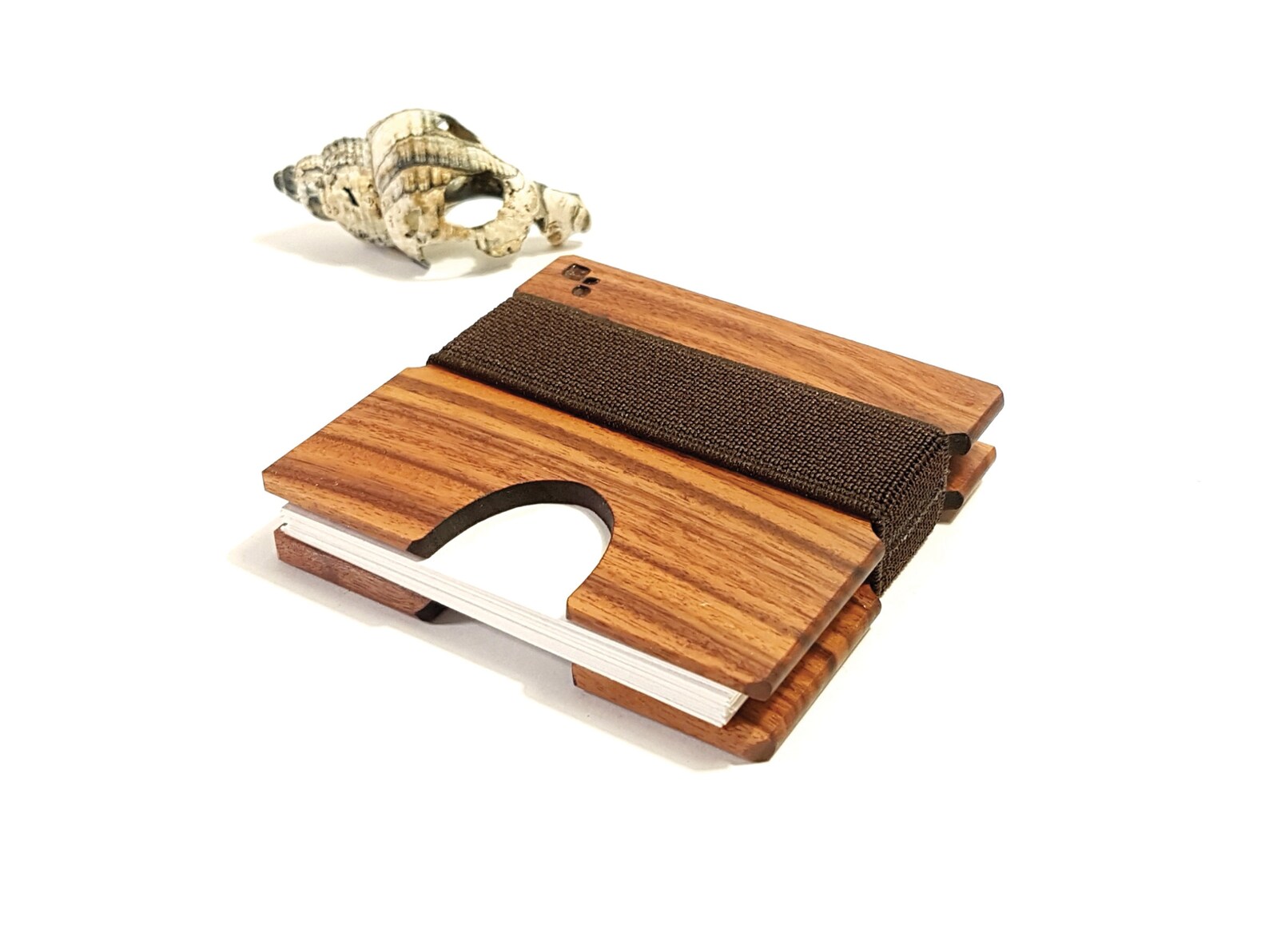 Square Business Card Holder in Rosewood Handcrafted Wood Etsy