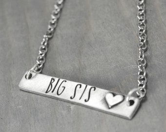 Big Sis Necklace - Sisters Necklace - Sorority Necklace