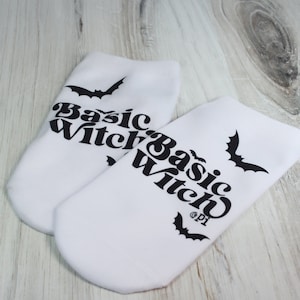 Basic Witch Socks - Halloween Socks - Spooky Socks - Bats Socks