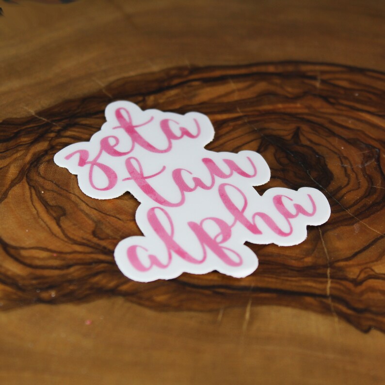 Zeta Tau Alpha Sticker - Sorority Sticker - FREE SHIPPING Sorority ...