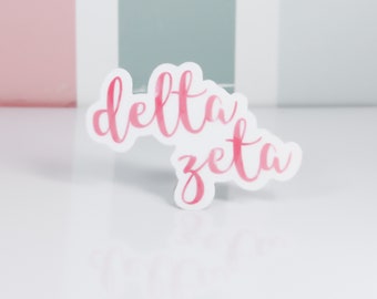 Delta Zeta Sticker, Sorority Sticker, FREE SHIPPING Delta Zeta Swag, Delta Zeta Decals, Sorority Swag, Sorority Decals, Sorority Sisters