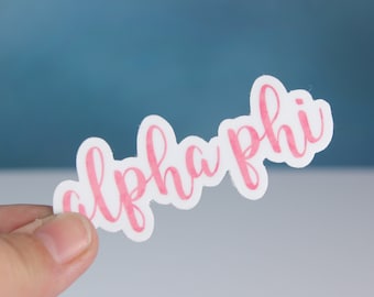 Alpha Phi Sticker, Sorority Sticker, FREE SHIPPING  Alpha Phi Swag, Alpha Phi Decals, Sorority Swag, Sorority Decals,  Sorority Sisters