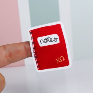 Chi Omega Sticker, Notes Sticker Notebook Sticker, Chi Omega Gifts, Chi Omega Decals