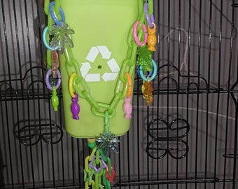 Sugar glider 420 cannabis trash can toy, flying squirrel, finger monkey, bird or any small species, lots of fun, easy wash, enhancement toy