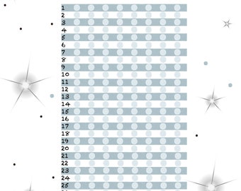 Stars and Snowflakes Water Tracker Planner Printable DIGITAL FILES