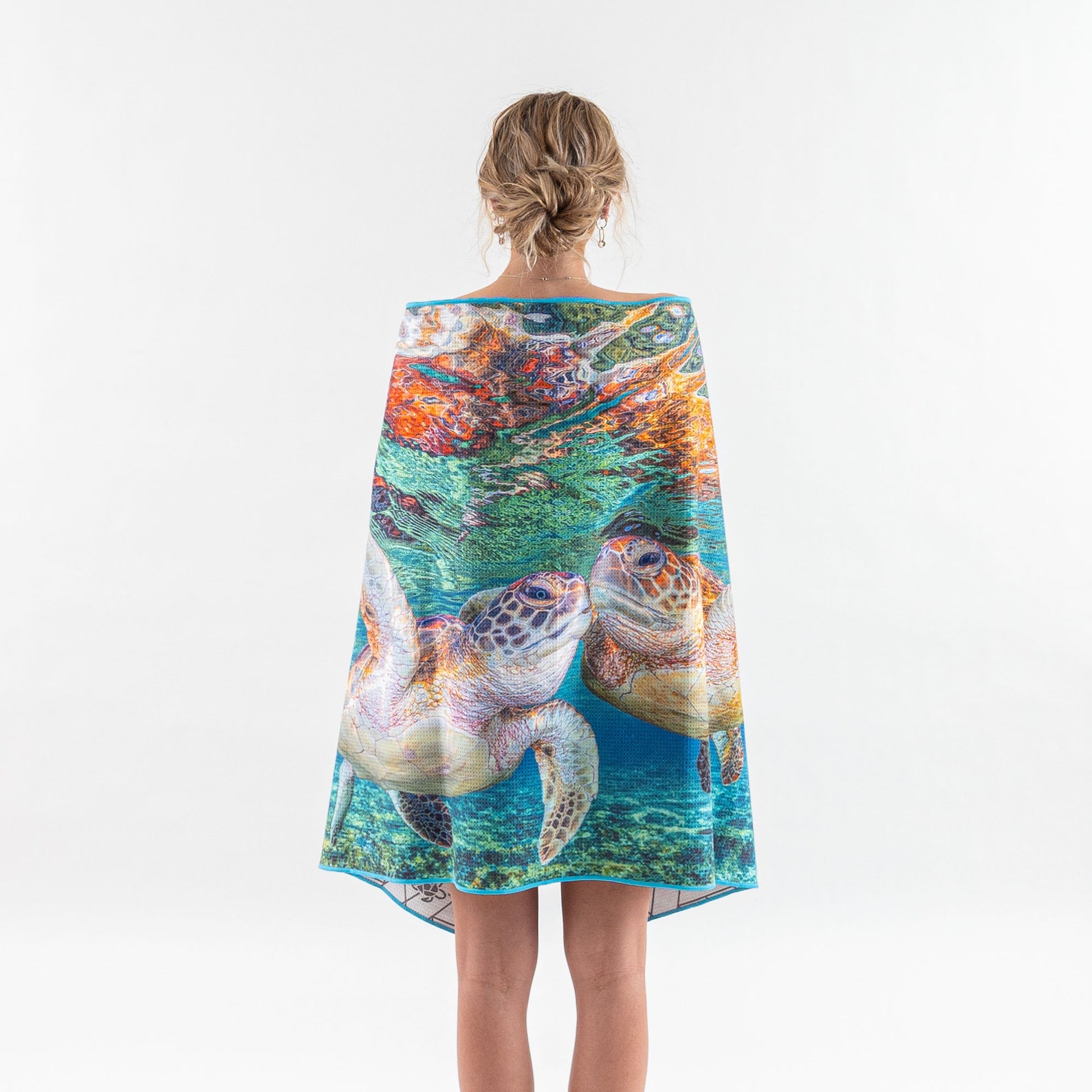 Sand Free Quick Drying Beach Towel Turtle Kisses Etsy