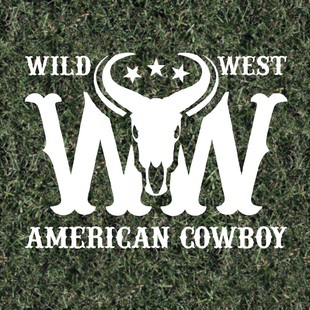 Vinyl Sticker Wild west Cowboy decal Macbook decal Etsy