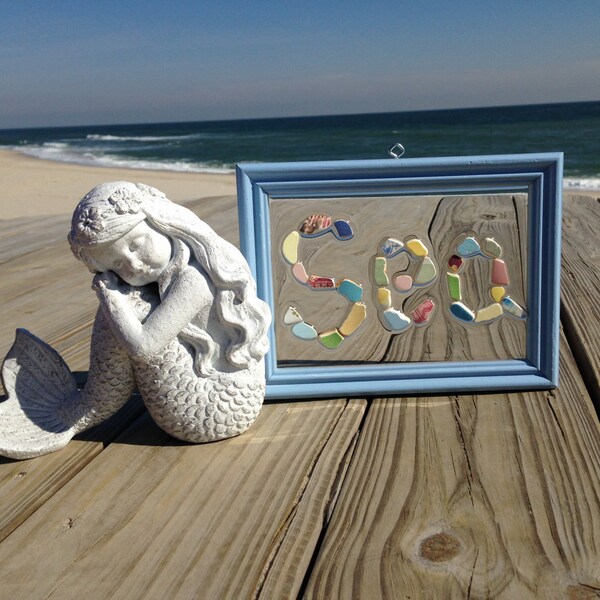 SEA Picture for ANY room Beach Pottery from Greece, England & Scotland Unique OOAK
