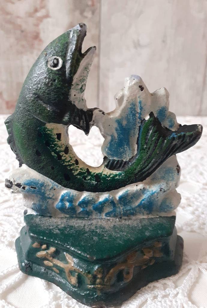Cast Iron Door Stop. Fish Door Stop. Jumping Trout Door Stop. Etsy UK