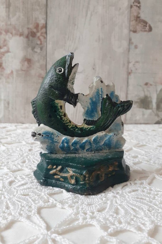 Cast Iron Door Stop. Fish Door Stop. Jumping Trout Door Stop. Etsy UK