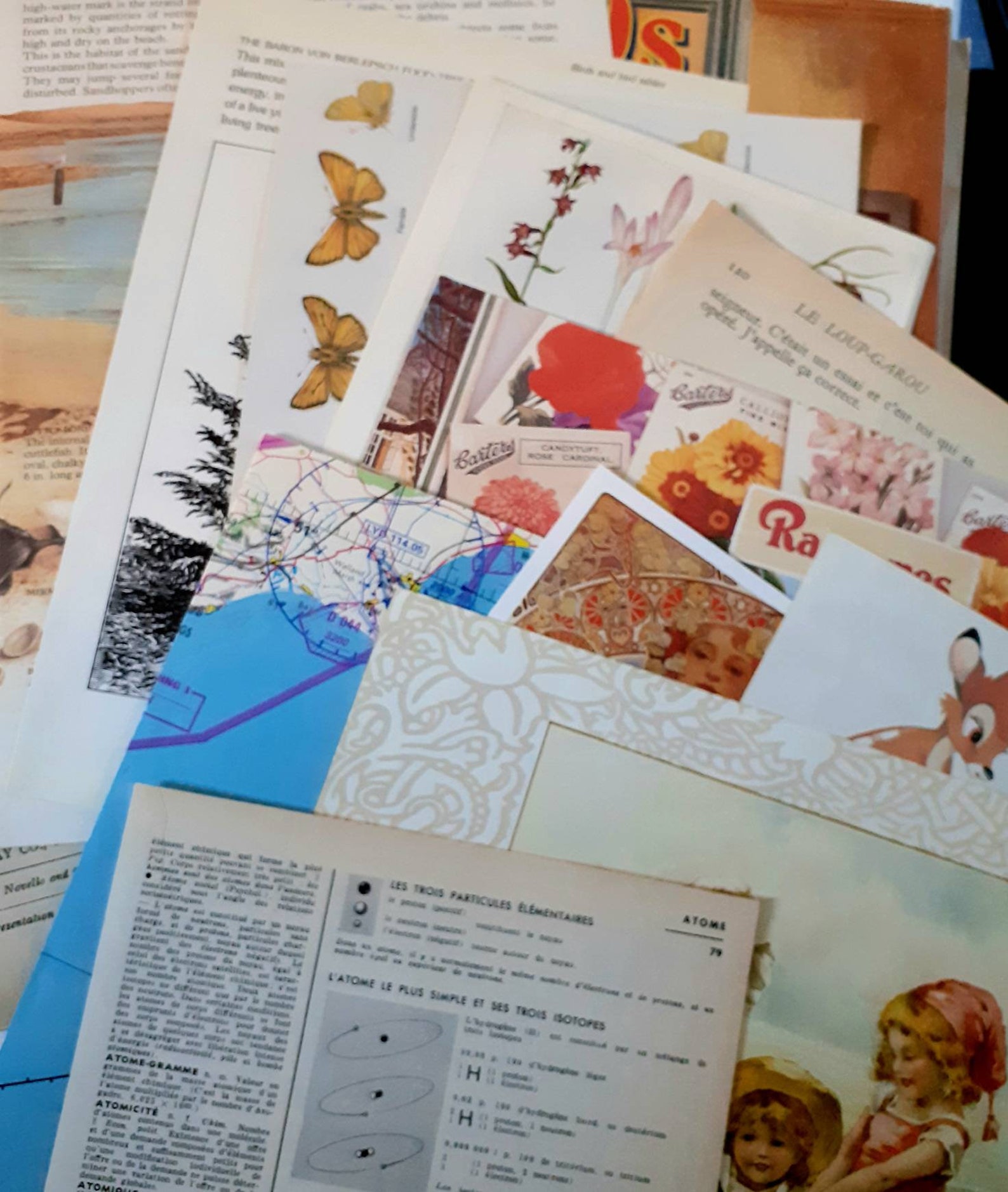 Vintage Paper Ephemera Pack. 75 Piece Junk Journal Kit. Old Etsy